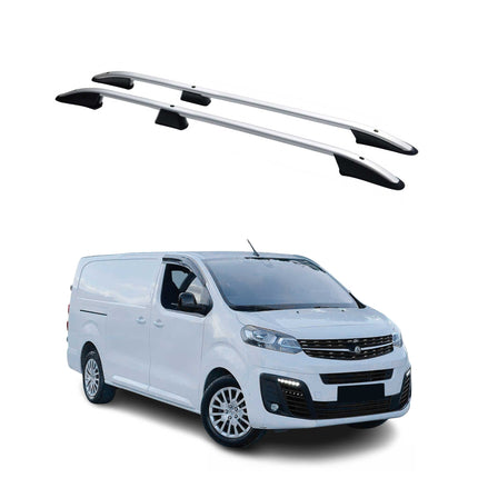 Dachreling Dachgepäckträger für Opel Vivaro C 2019-2026 Langer L3 Alu Grau