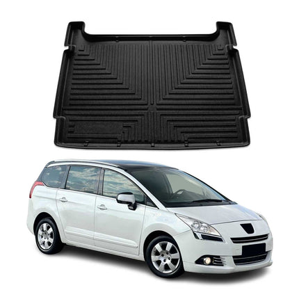 Kofferraumwanne Laderaumwanne für Peugeot 5008 I 2010-2017 Gummi TPE Schwarz