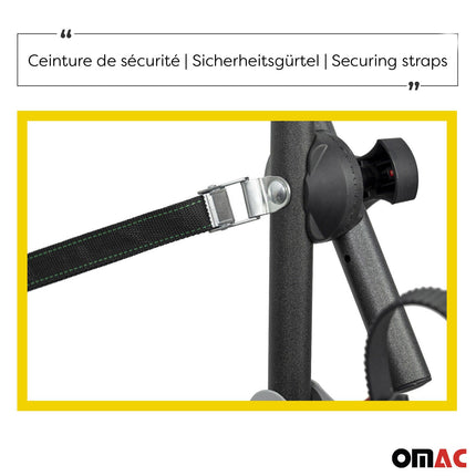 Menabo Fahrradträger 3 Fahrräder für Peugeot 306 1993-2002 Alu Schwarz Silber