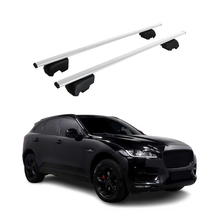 Dachträger Grundtäger für Jaguar F-Pace 2016-2025 75kg Metall Silber 2 tlg