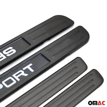 Einstiegsleisten Türschweller für Citroen C3 2002-2009 Chrom Gebürstet Dunkel 4x