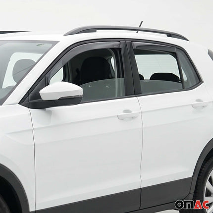 Windabweiser Regenabweiser für VW T-Cross 2019-2026 Dunkel Acryl 4tlg