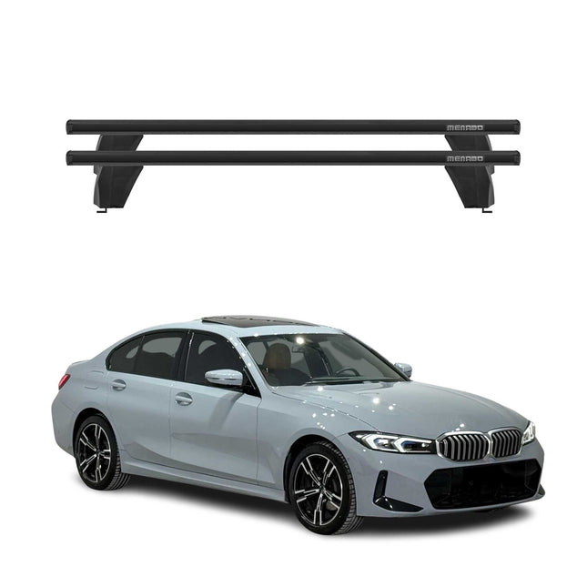 Menabo Dachträger für BMW 3er G20 2019-2026 / G80 Limo 2021-2026 75kg Schwarz 2x