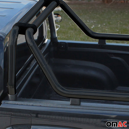 Überrollbügel Rollbar für Isuzu D-Max 2012-2026 Gefärbten Stahl Ø76 Schwarz