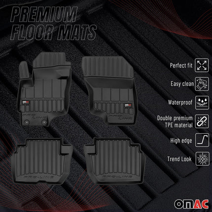 OMAC Gummi Fußmatten für Mitsubishi Outlander PHEV 2013-2021 Premium TPE 4x