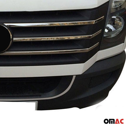 Kühlergrill Leisten Grillleisten für VW Crafter 2012-2017 Edelstahl Chrom 6tlg