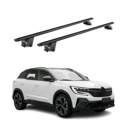 Dachträger Grundtäger für Renault Austral 2022-2026 100kg Alu Schwarz 2 tlg ABE