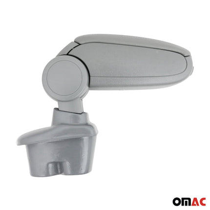 Mittelarmlehne Armlehne Mittelkonsole für Peugeot 207 2006-2015 PU-Leder Grau