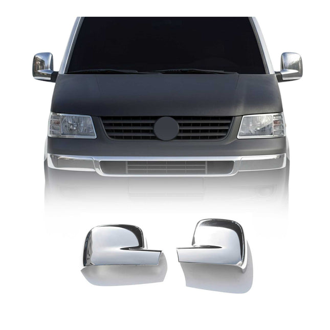 Spiegelkappen Spiegelabdeckung für VW Transporter T5 2003-2010 RHD Chrom ABS
