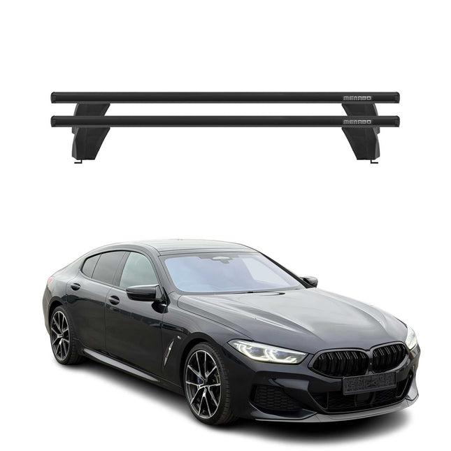 Menabo Dachträger für BMW 8er Gran Coupe G16 G15 2018-2026 Aluminium Schwarz 2x