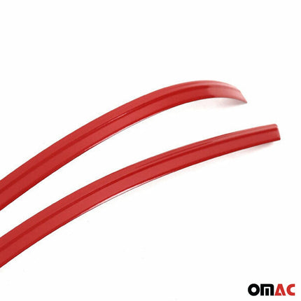 Spiegelkappen Leiste für VW Amarok 2010-2021 Edelstahl Rot 2tlg