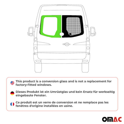Heckscheibe Flügeltürfenster für Mercedes Sprinter W906 2006-2018 L1-2-3-4 Links
