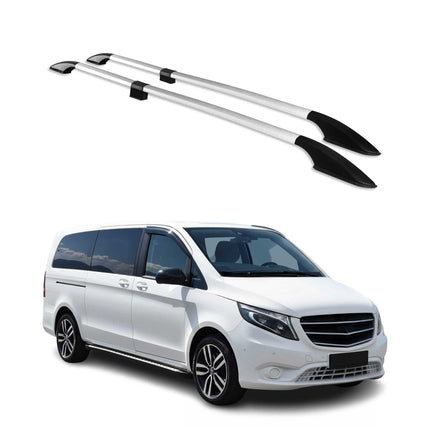 Dachreling für Mercedes Vito W639 W447 2003-2026 L3 Extra Langer RS Alu Grau