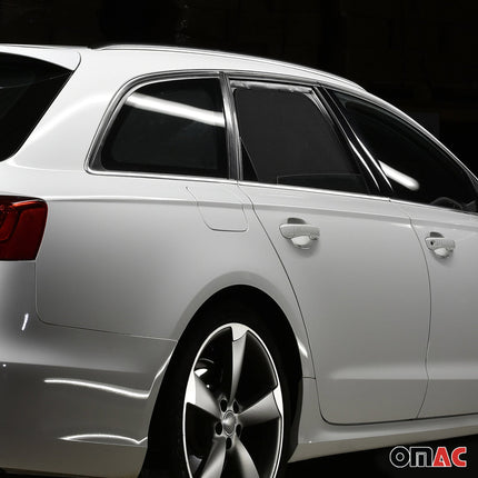 Sonnenschutz Blenden für Audi A6 C7 Avant Allroad 2011-2018 Hintere Türen 2 tlg