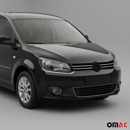 Scheinwerfer Leisten Böser Blick für VW Caddy 2010-2015 Edelstahl Chrom 2tlg