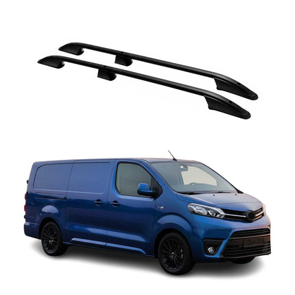 Dachreling Dachgepäckträger für Toyota Proace 2016-2026 Langer L3 Alu Schwarz