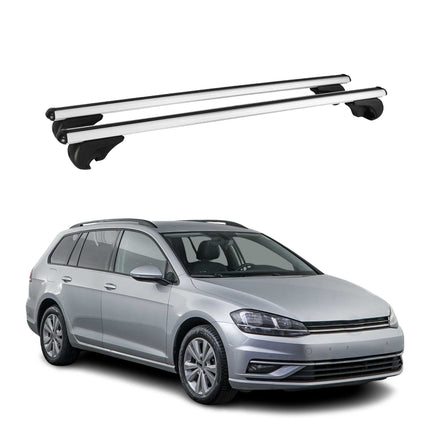 Dachträger Grundtäger für VW Golf Alltrack Variant 2015-2020 75kg Alu Silber 2x