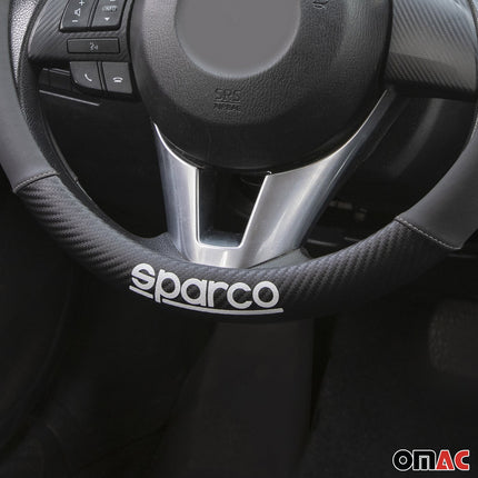 SPARCO Lenkradbezüge Lenkradschoner Lenkradschutz Lenkrad Schwarz Grau Gummi
