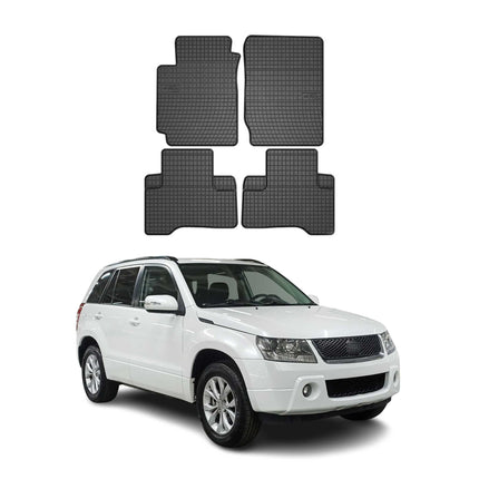 OMAC Gummi Fußmatten für Suzuki Grand Vitara 2005-2014 Automatten Schwarz 4x