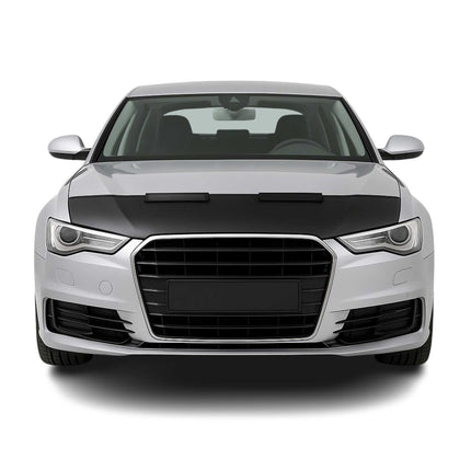 Haubenbra Steinschlagschutz Bonnet Bra für Audi A6 C7 2011-2018 Schwarz Halb