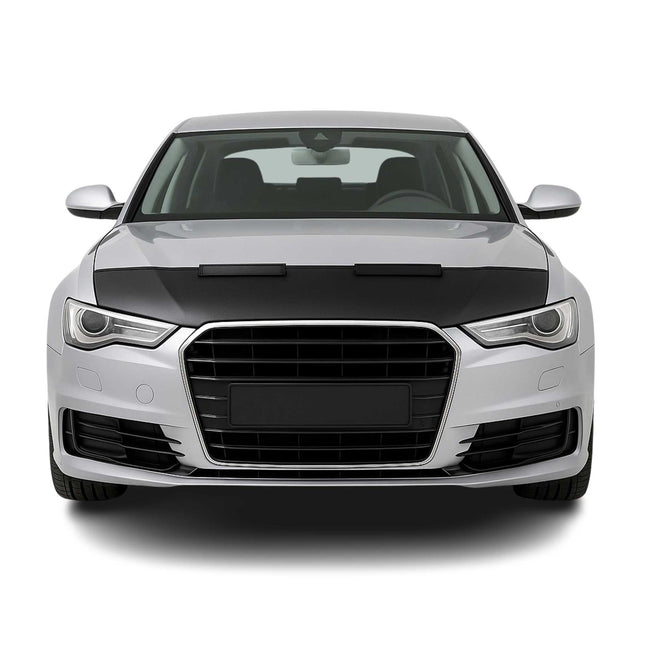 Haubenbra Steinschlagschutz Bonnet Bra für Audi A6 C7 2011-2018 Schwarz Halb