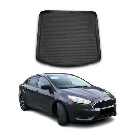 Kofferraummatte Kofferraumwanne für Ford Focus III Limo 2011-2018 Gummi TPE
