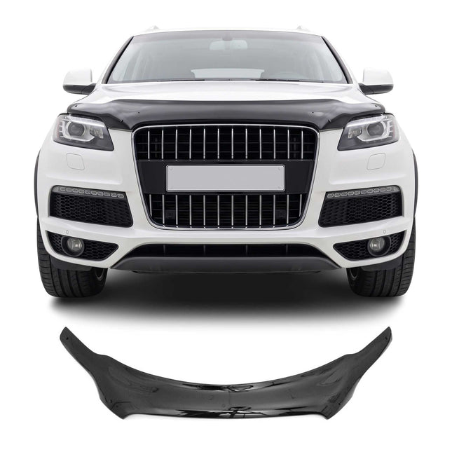 Motorhaube Deflektor Insekten Steinschlagschutz für Audi Q7 4LB 2006-2015 Dunkel
