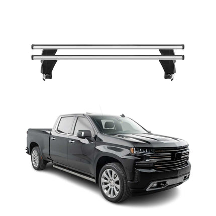 Menabo Dachträger Grundtäger für Chevrolet Silverado 2019-2026 50kg Alu Grau 2x