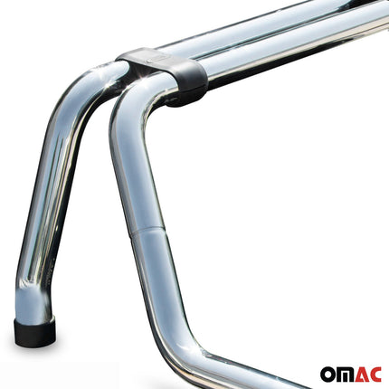 Überrollbügel Rollbar für Toyota Hilux 2005-2026 Gefärbten Stahl Ø60 Silber