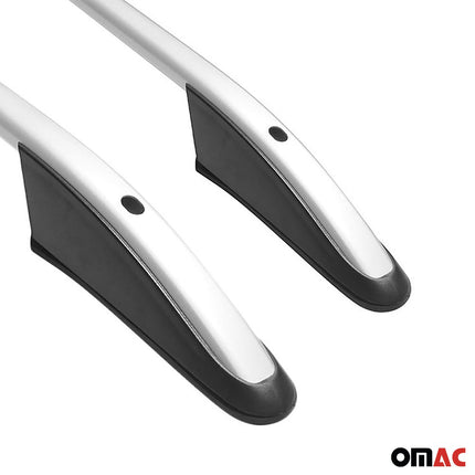 Dachreling Dachgepäckträger für VW Caddy 2003-15 L2 Langer Alu ABE Silber 2x