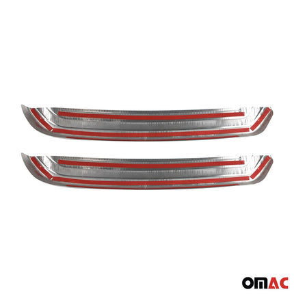 Heckdiffusor Stoßstangen für Nissan Qashqai J11 2017-2021 Edelstahl Chrom 2x