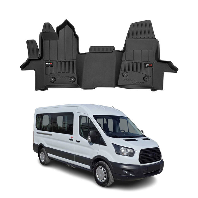 OMAC Gummi Fußmatten für Ford Transit 2015-2026 Premium TPE Automatten 1tlg