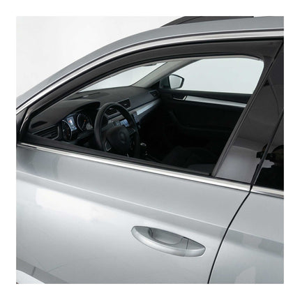 Windabweiser Regenabweiser für Skoda Superb 2015-2024 Dunkel Acryl 2x