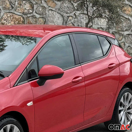 Fensterleisten Zierleisten für Opel Astra K Schrägheck Edelstahl Dunkel 16tlg