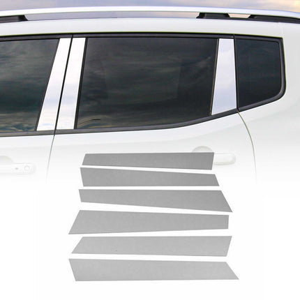 B Säulen Türsäulen für Nissan Navara 2006-2016 Edelstahl Chrom 6tlg