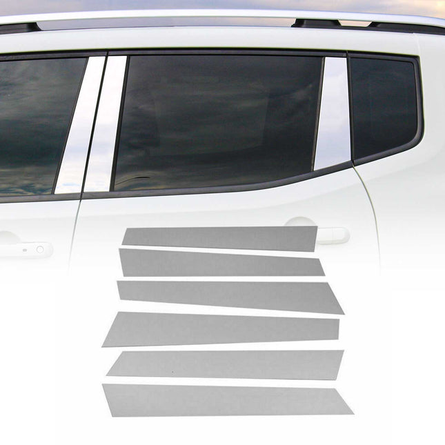 B Säulen Türsäulen für Nissan Navara 2006-2016 Edelstahl Chrom 6tlg