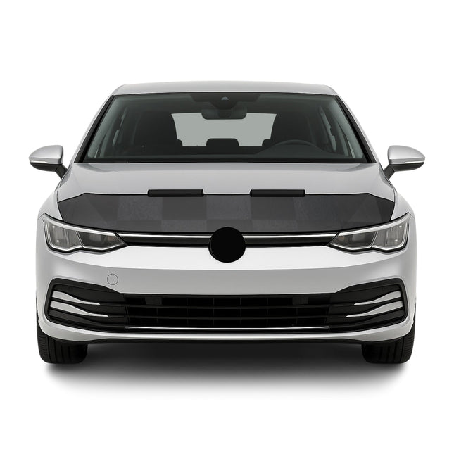 Haubenbra Steinschlagschutz für VW Golf Schrägheck 2019-2026 Kariert Halb