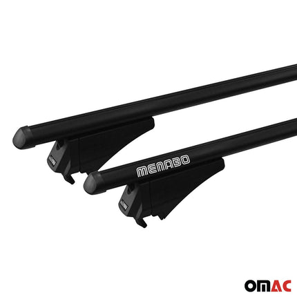 Menabo Dachträger Grundtäger für Audi A6 C8 Avant 2018-2025 75kg Alu Schwarz 2x