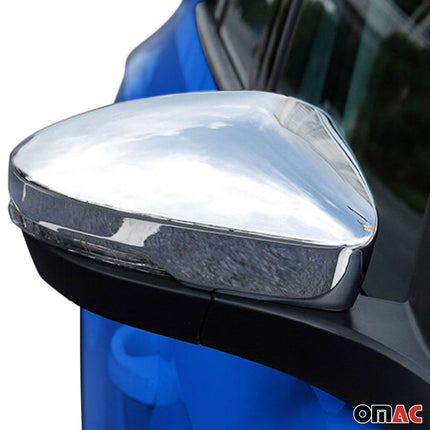Spiegelkappen Spiegelabdeckung für Skoda Octavia 5E 2013-2019 Edelstahl Chrom