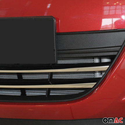 Kühlergrill Leisten Grillleisten für Hyundai i20 2012-2014 Edelstahl Chrom 2tlg
