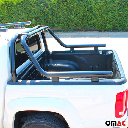 Überrollbügel Rollbar für Ford Ranger 2011-2026 Gefärbten Stahl Ø76 Schwarz