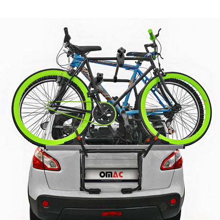 Menabo Fahrradträger 2 Fahrräder für Audi A6 Allroad 2012-2014ü Silber Schwarz