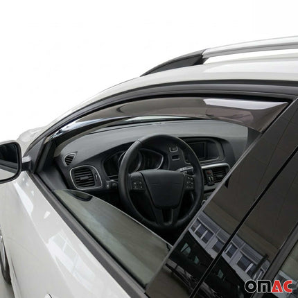 Windabweiser Regenabweiser für Volvo V40 2012-2019 Dunkel Acryl 4tlg
