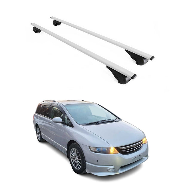 Dachträger Grundtäger für Honda Odyssey 2003-2008 75kg Metall Silber 2 tlg