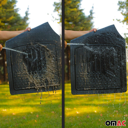 Fußmatten & Kofferraumwanne Set für Citroen C3 Antirutsch Gummi Schwarz