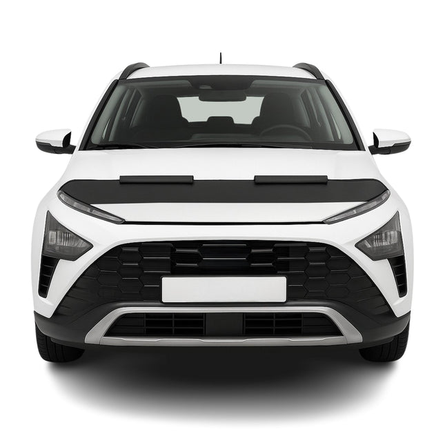 Haubenbra Steinschlagschutz Bonnet Bra für Hyundai Bayon 2021-2026 Schwarz Halb