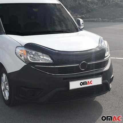 Motorhaube Deflektor Insekten Steinschlagschutz für Fiat Doblo 2014-2020 Dunkel