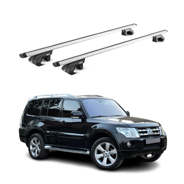Dachträger für Mitsubishi Pajero IV 2006-2021 3-5 tür 90kg Alu Silber 2x ABE