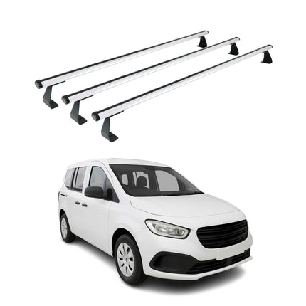 Dachträger Grundtäger für Mercedes Citan W420 2021-2026 75kg Alu Silber 3 tlg