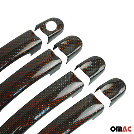 Türgriff Blende Türgriffkappe für VW Multivan T5 2003-2015 4Tür Carbon Rot 6x